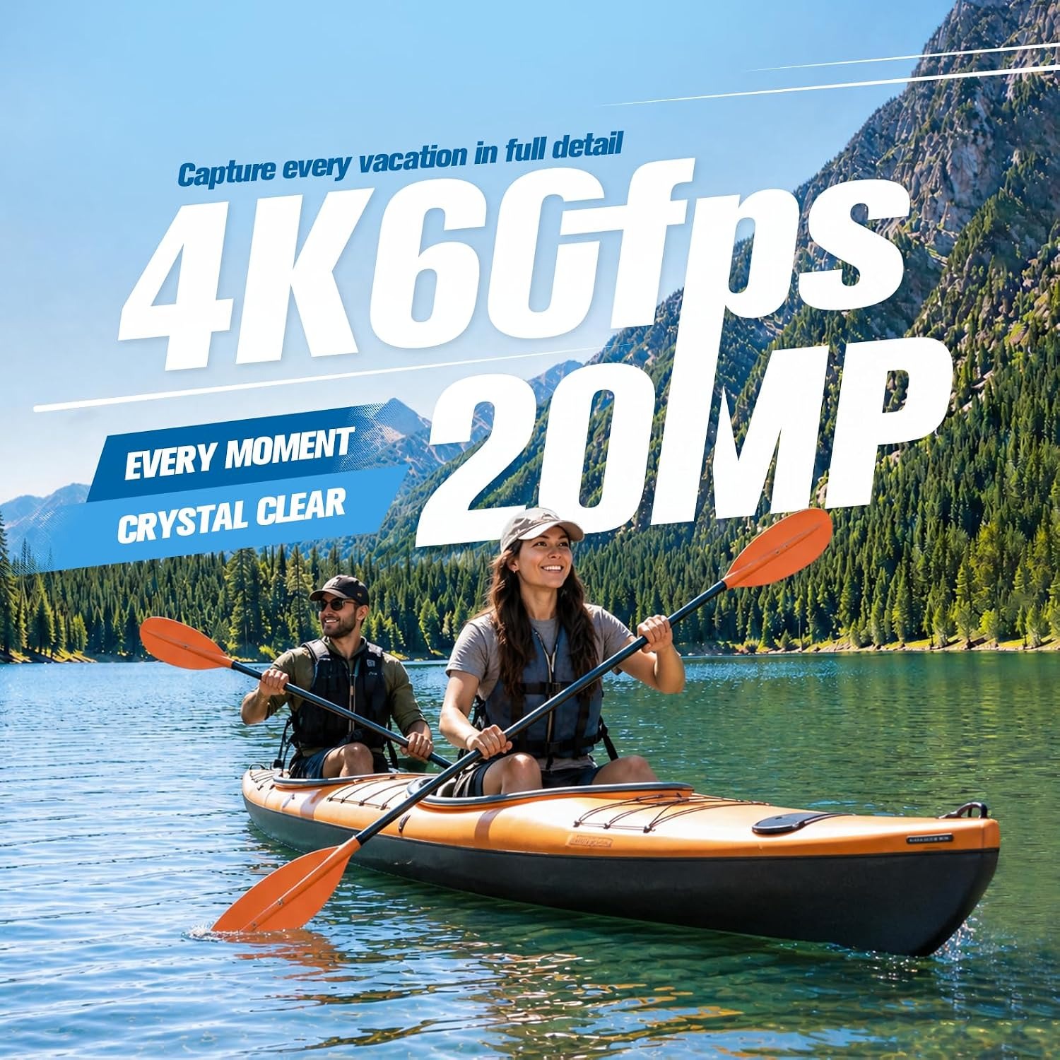 AKASO Brave 7 LE 4K Dual Screen Action Camera, detail view
