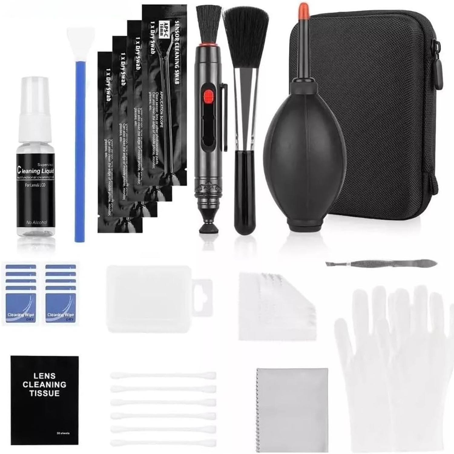 35-Piece Camera Cleaning Kit with Carry Case