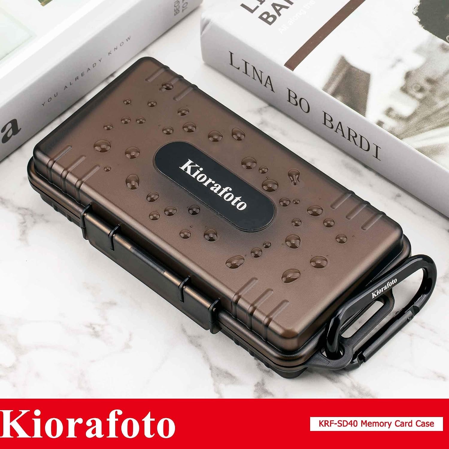 40-Slot SD Card Case with Carabiner