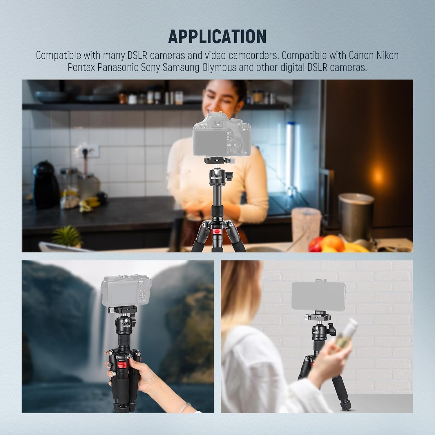 Mini Tabletop Tripod 50cm with 360 Degree Ball Head: image 7