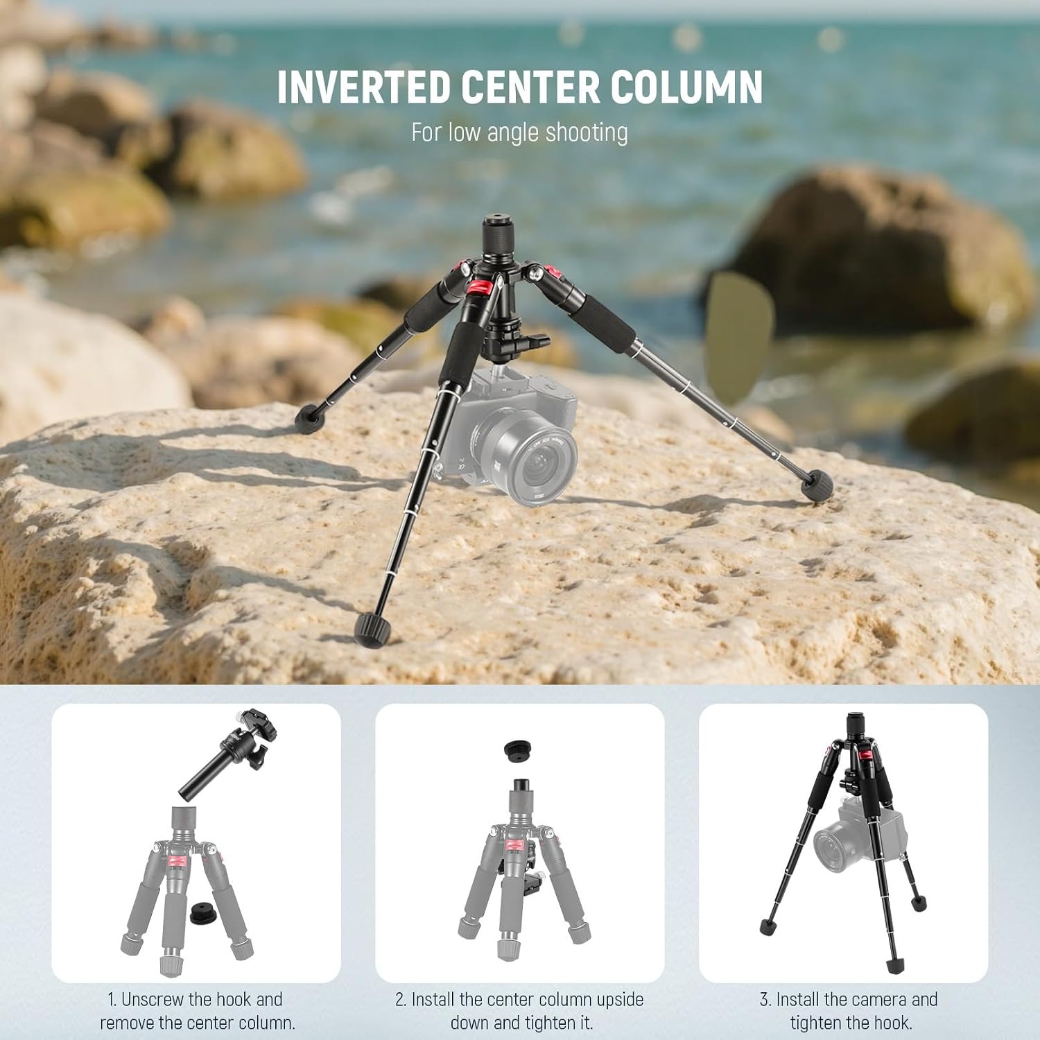 Mini Tabletop Tripod 50cm with 360 Degree Ball Head: image 8