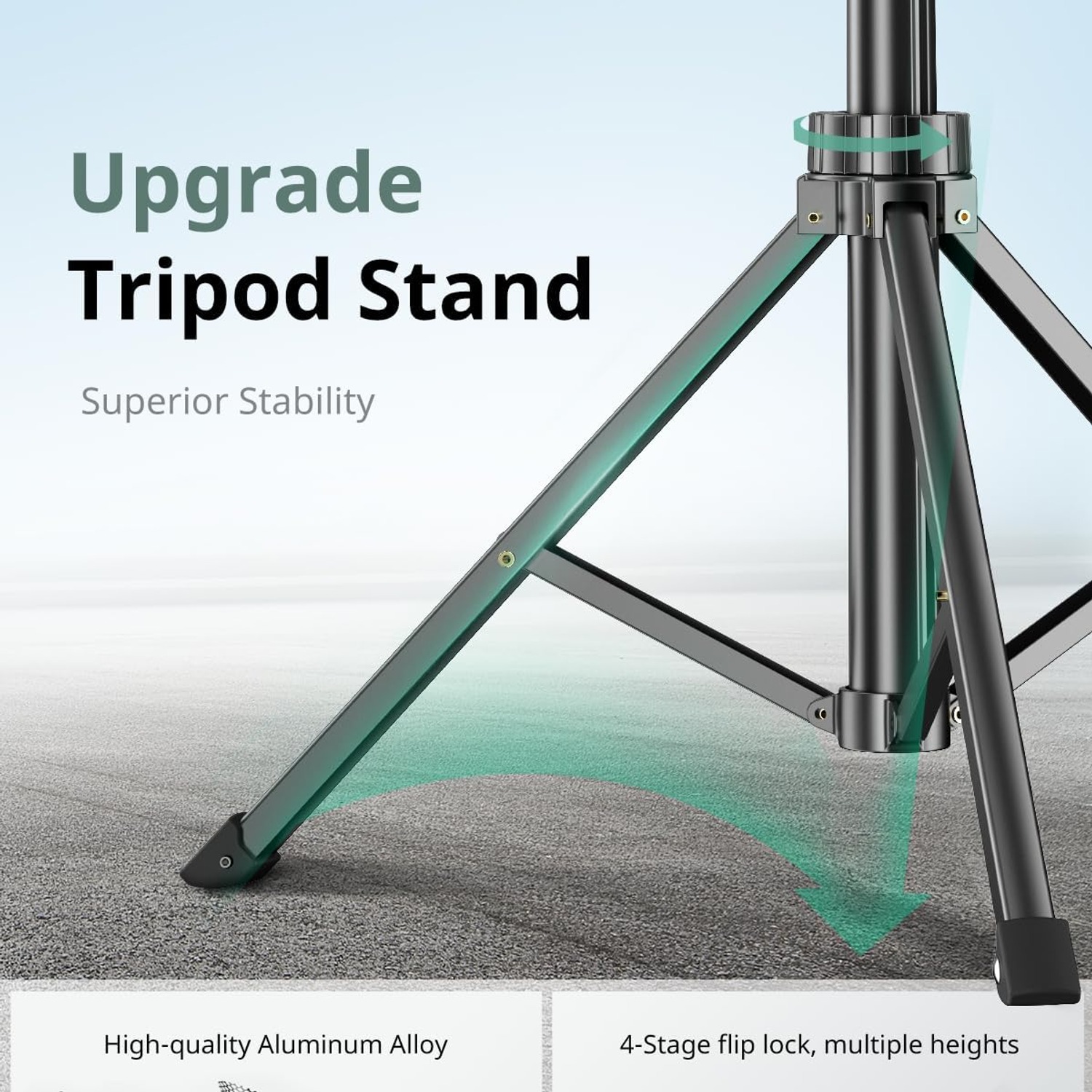 157cm Phone Tripod and Selfie Stick with Bluetooth Remote