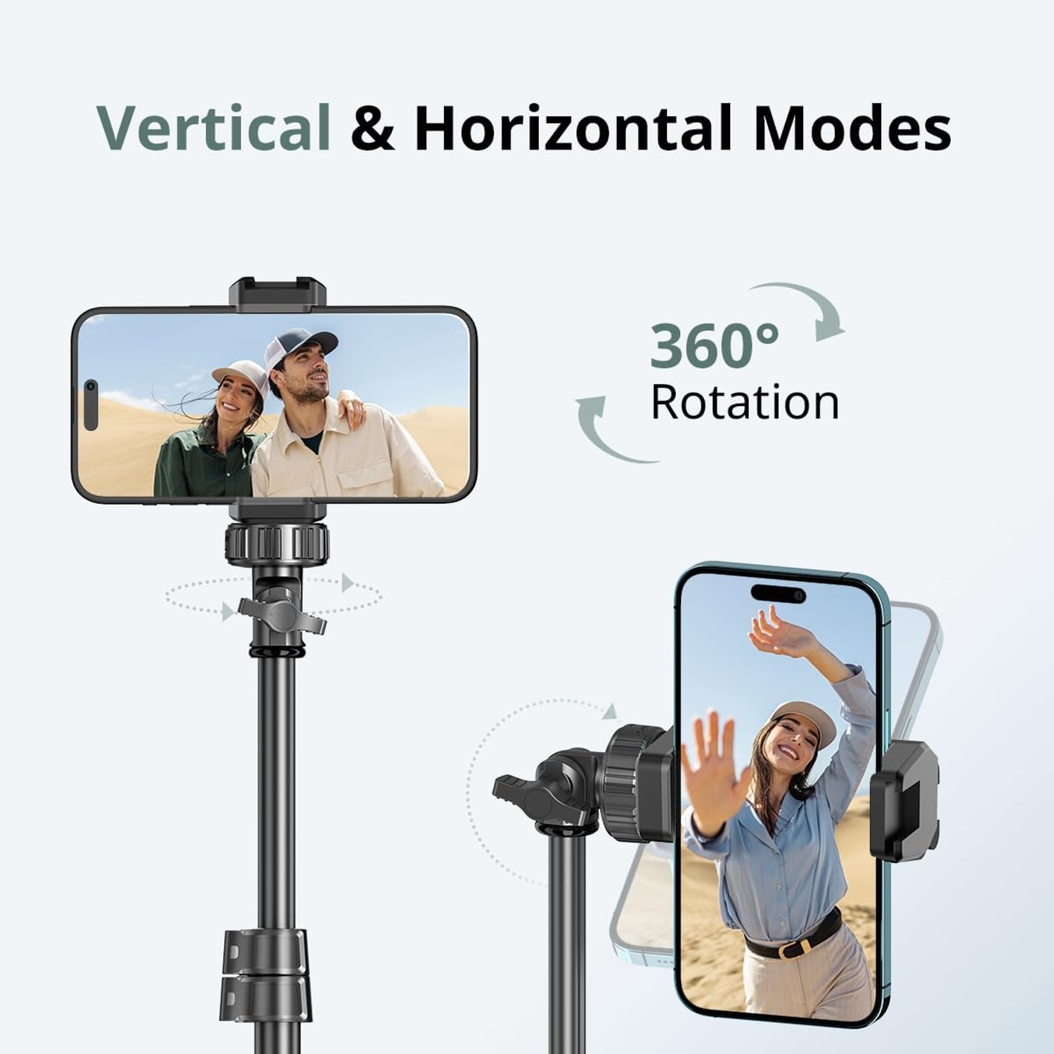 157cm Phone Tripod and Selfie Stick with Bluetooth Remote