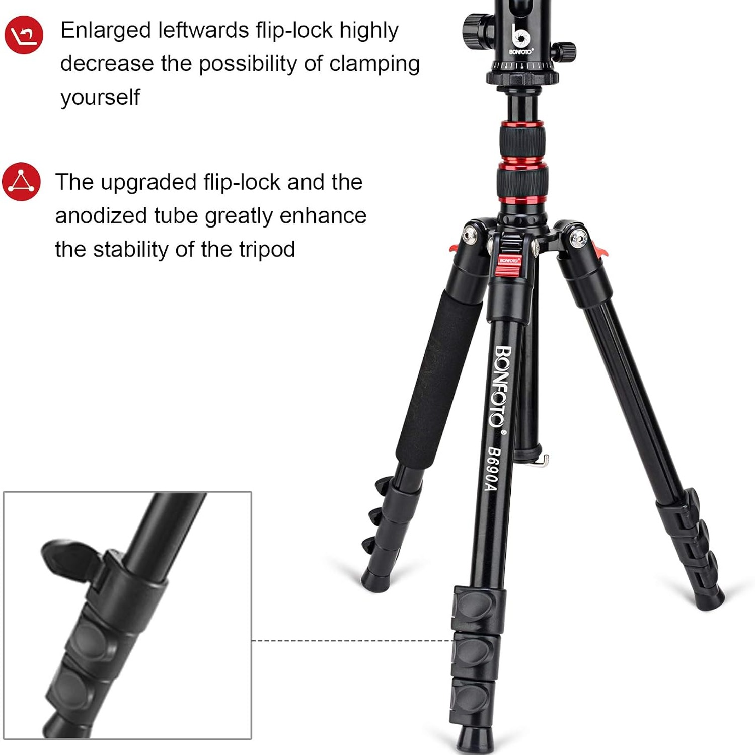 BONFOTO B690A Travel Camera Tripod