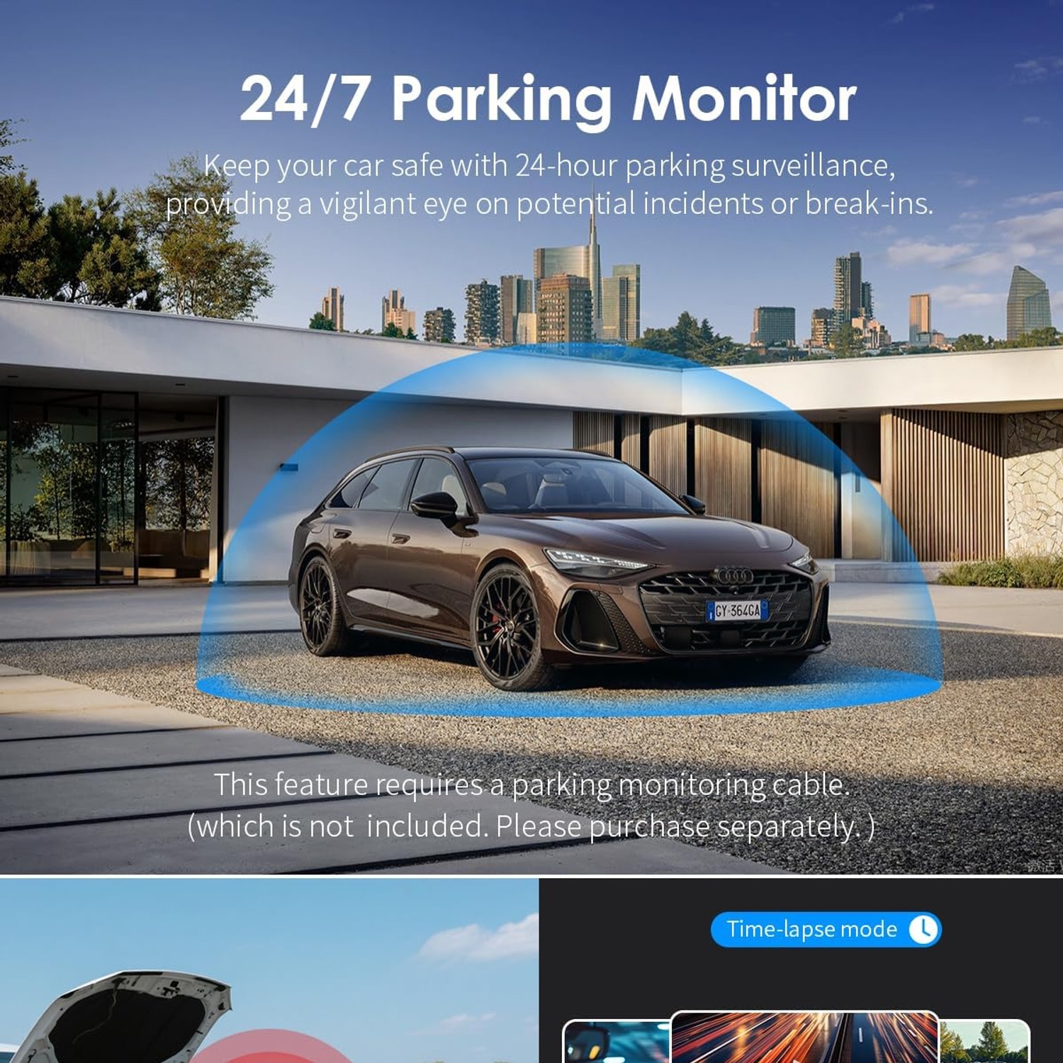 KAWA D6 3K Voice Control Dash Cam with Built-In WiFi: image 7
