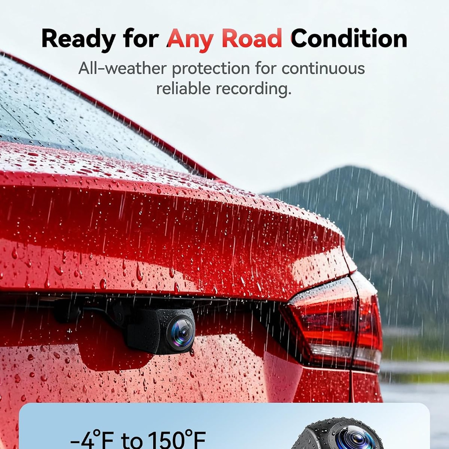REDTIGER F7N 4K Dual Dash Cam with WiFi, GPS and 64GB Card