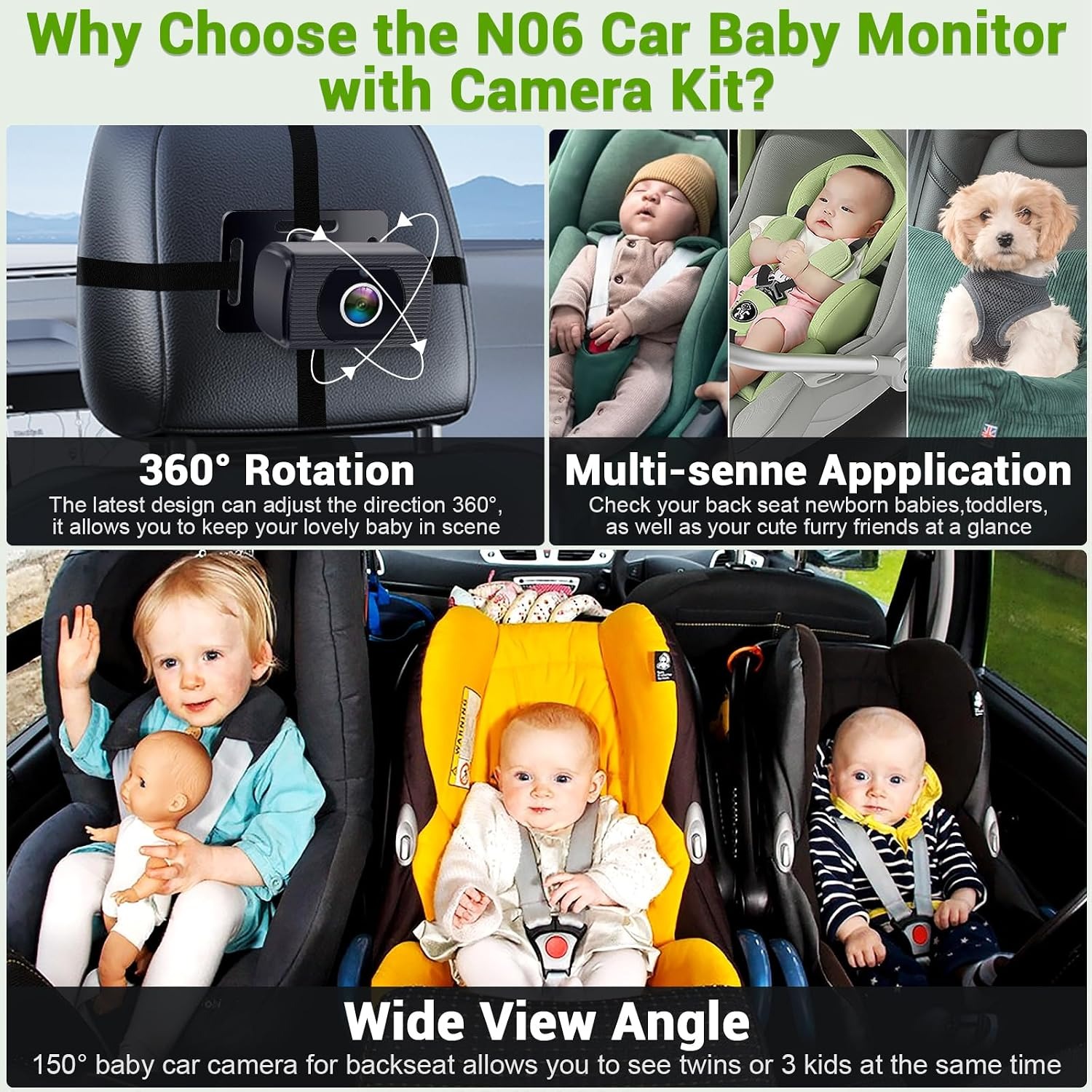 1080p Baby Car Camera with 4.3 Inch Monitor: image 7