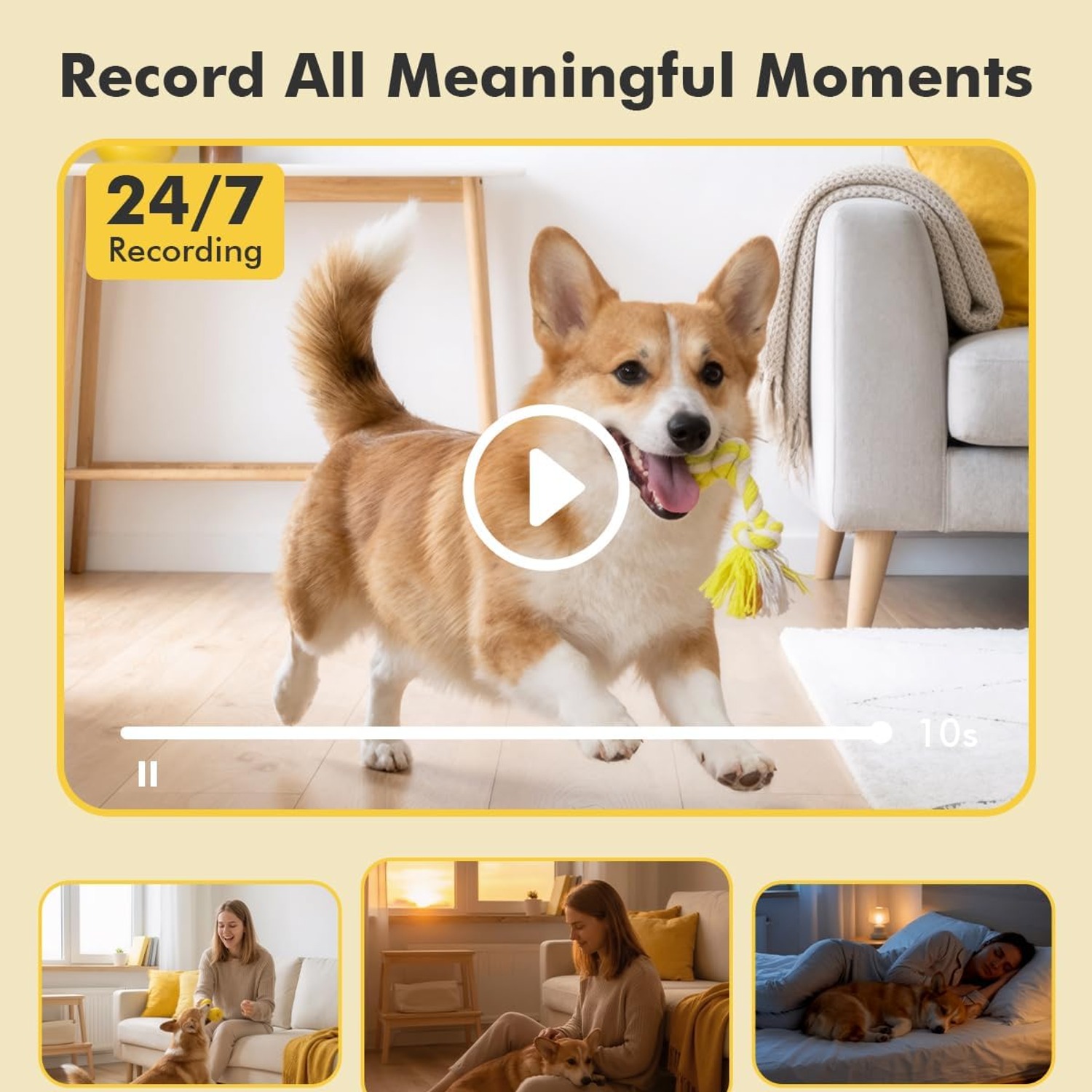 Dzees CA49 2K Indoor Camera with Dual Band WiFi and 360 Degree Pan Tilt: image 8