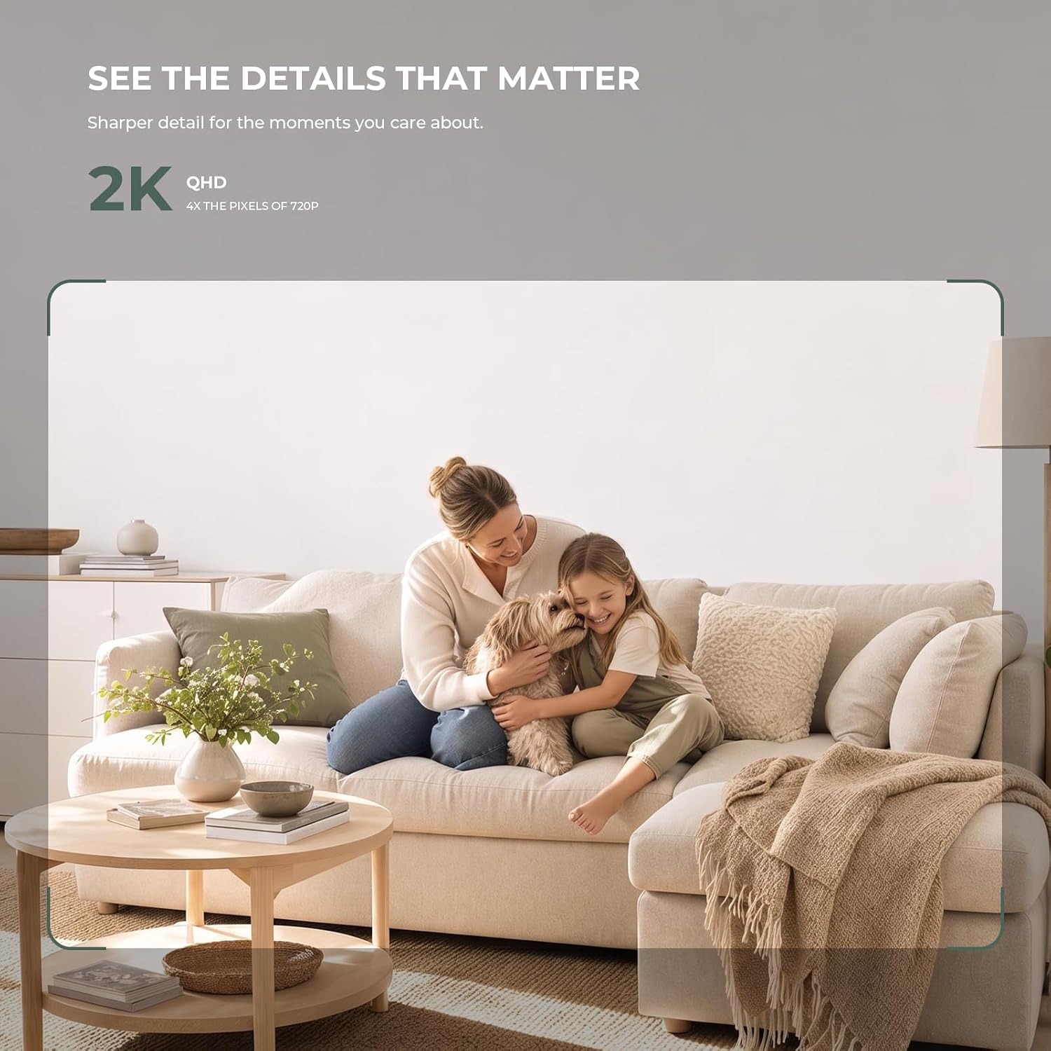 2K Pan Tilt Indoor Security Camera: image 2