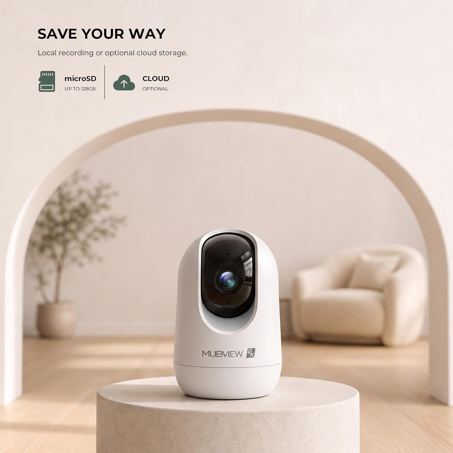 2K Pan Tilt Indoor Security Camera: image 8