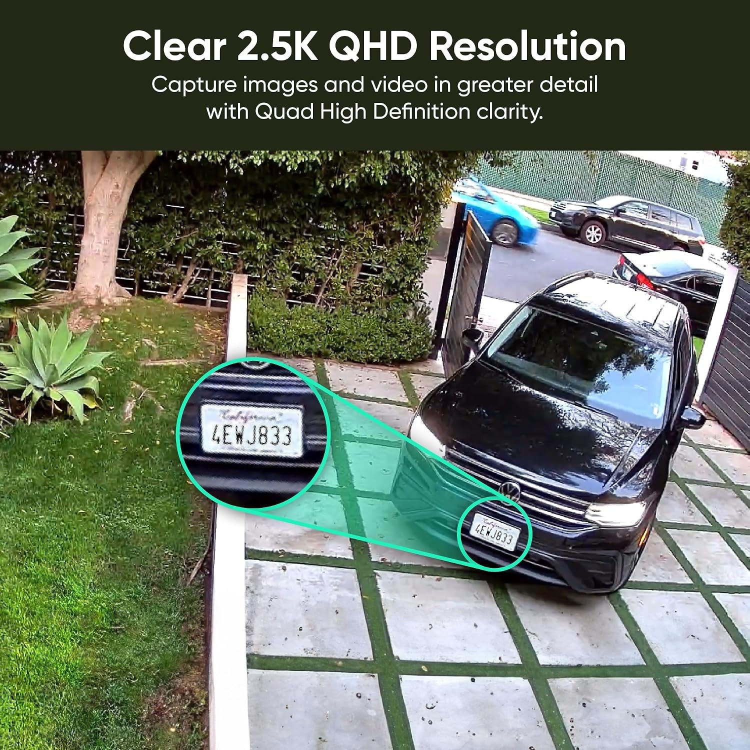 2K Smart Home Security Camera with Colour Night Vision