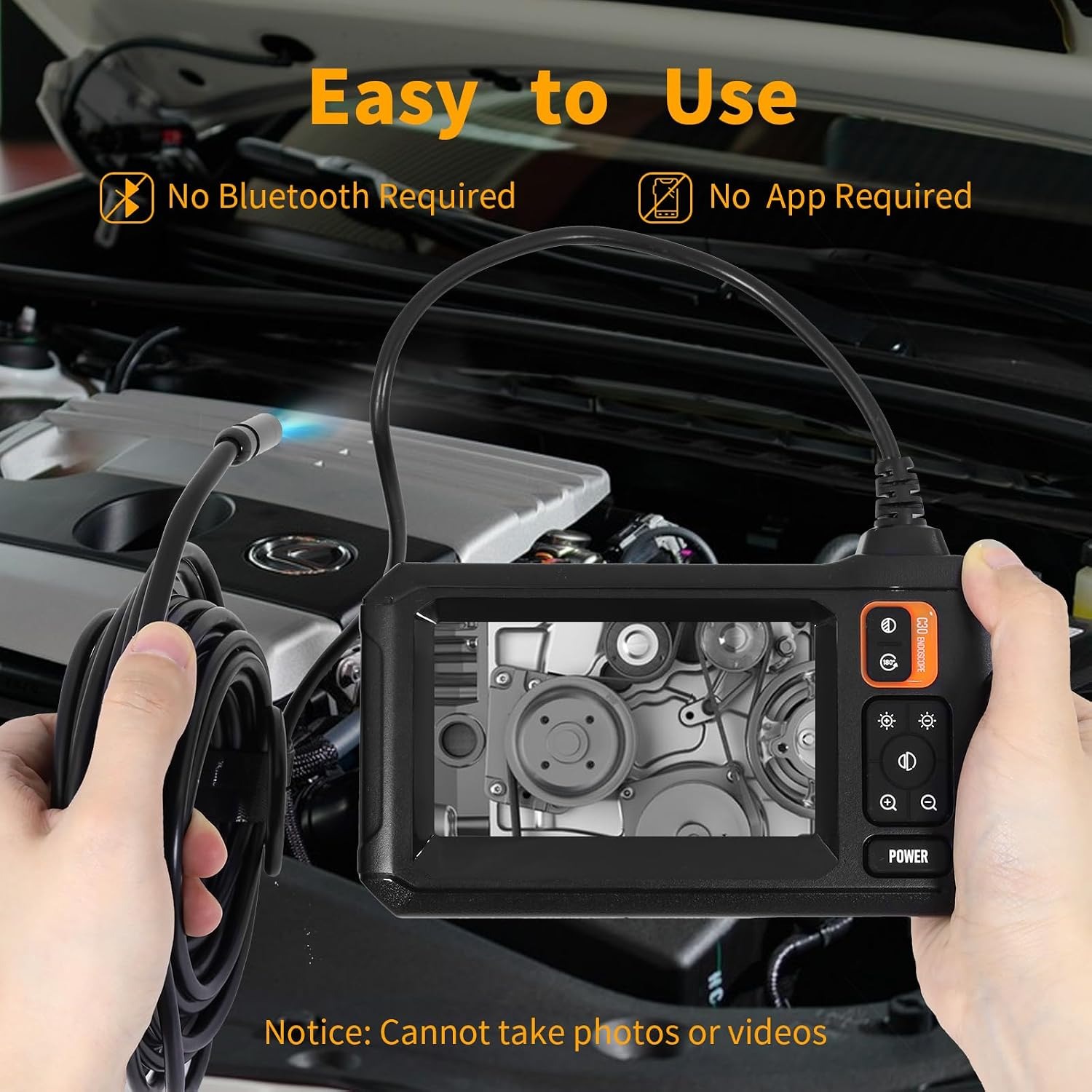 KozyOne 10m Industrial Endoscope Inspection Camera with 4.3" Screen