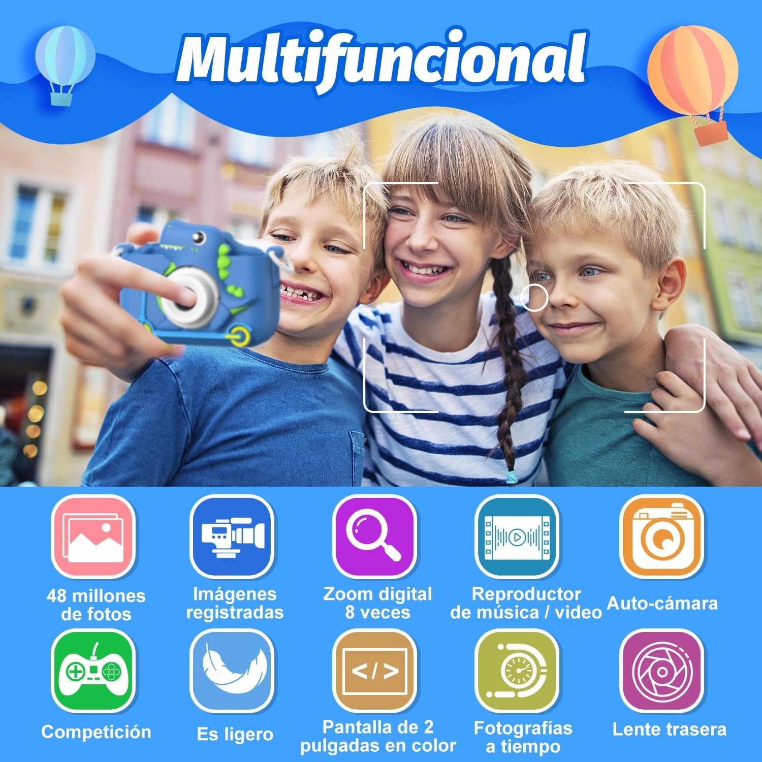 Mgaolo Kids Camera for Ages 3 to 12 with Games and 32GB Card
