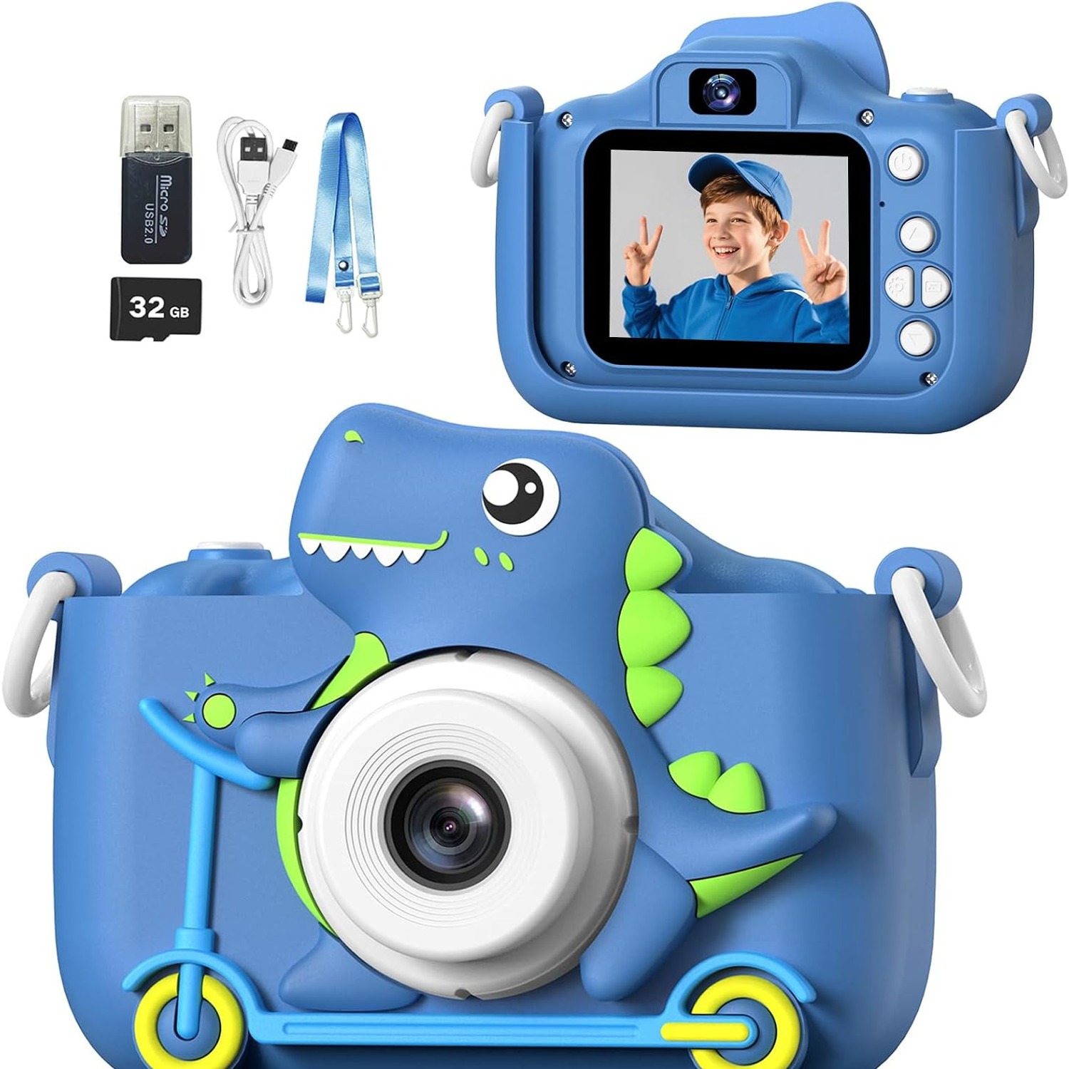 Mgaolo Kids Camera for Ages 3 to 12 with Games and 32GB Card