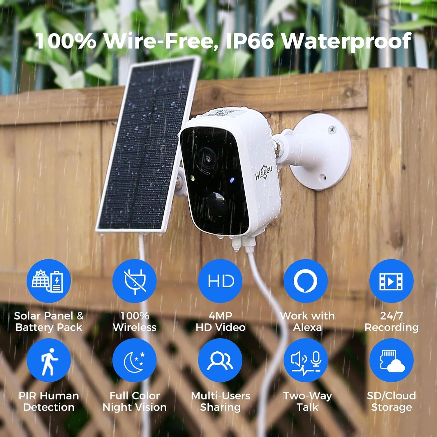 4MP Solar Security Camera (2 Pack): image 2