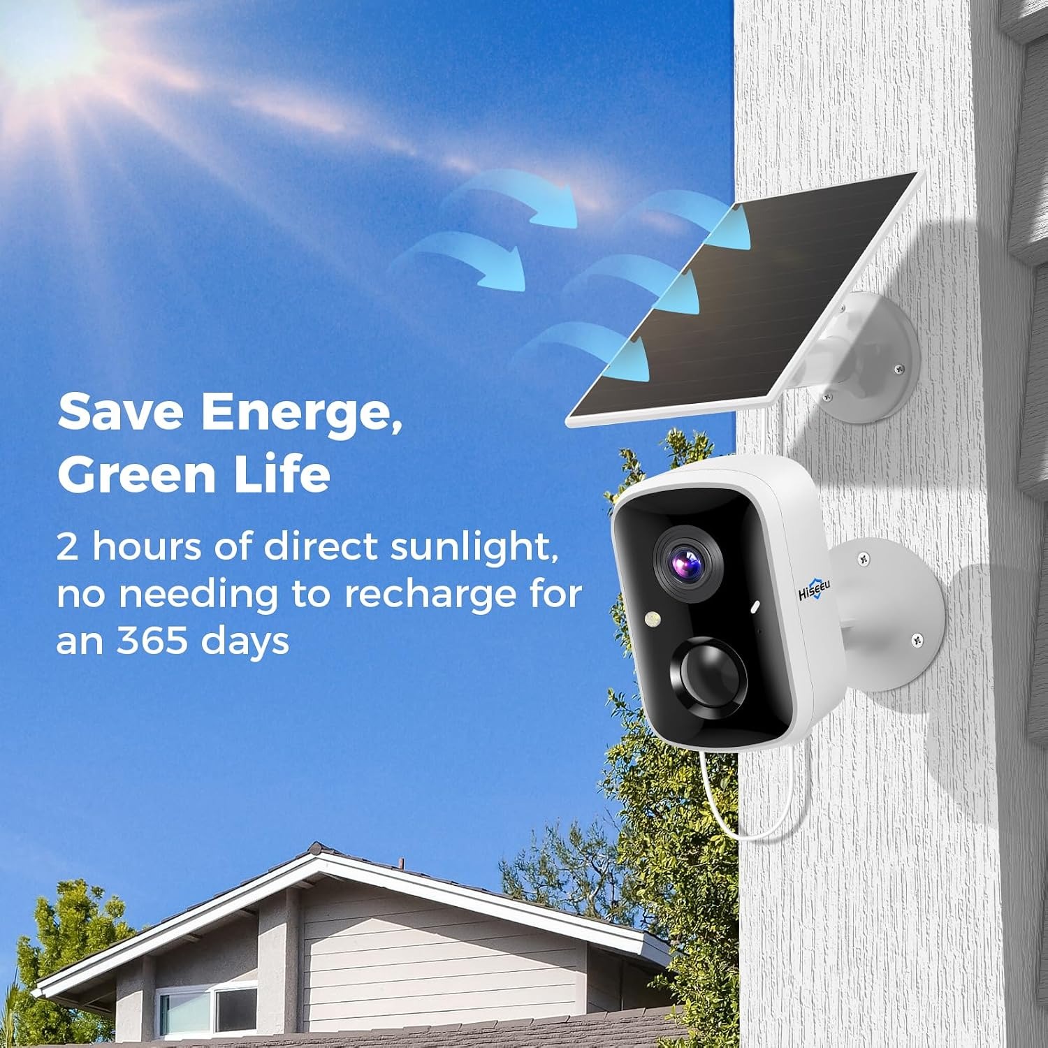 4MP Solar Security Camera (2 Pack): image 3