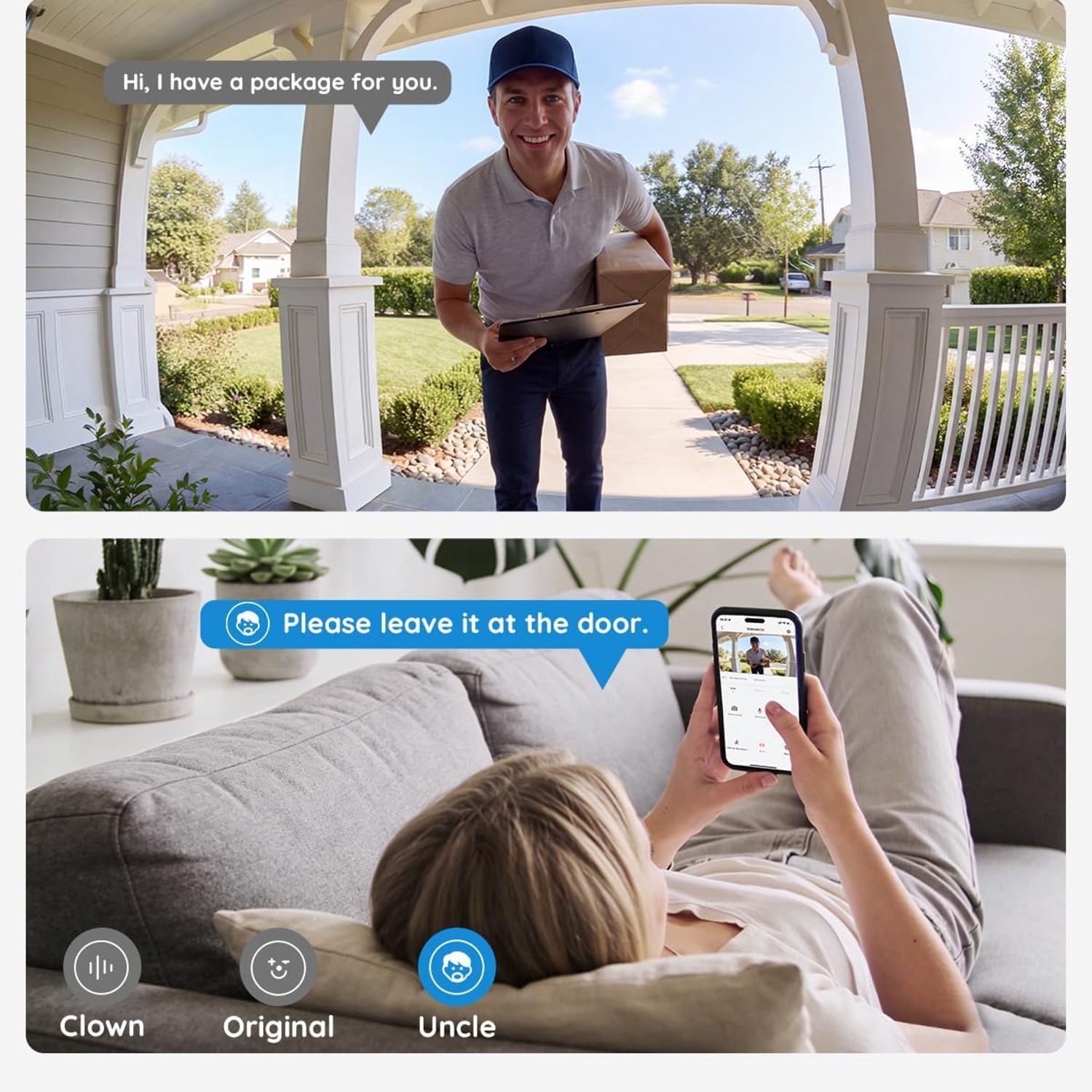 2K Wireless Video Doorbell Camera with Human Detection